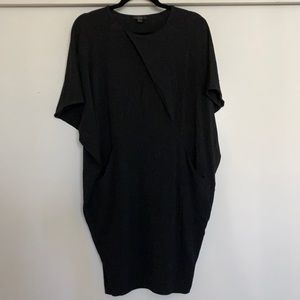 Cos Oversized charcoal dress with pockets